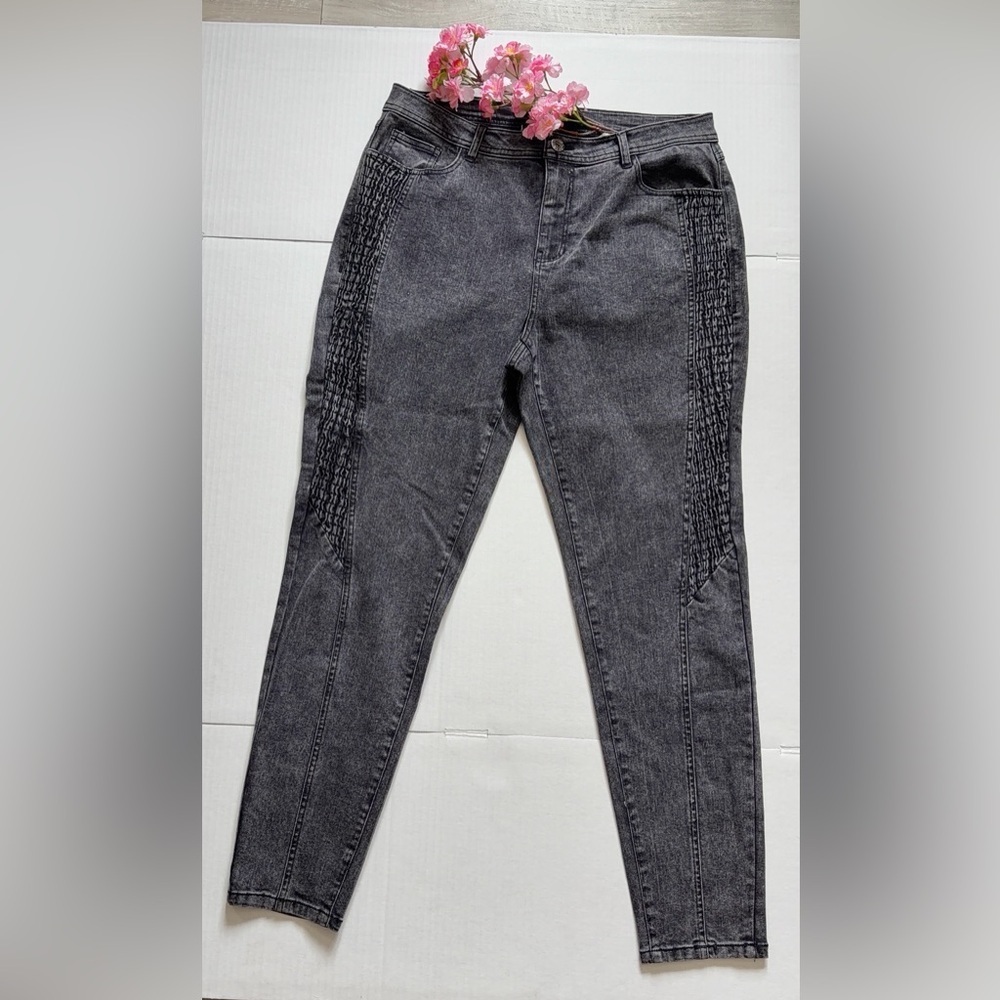 Ashley Stewart Charcoal Skinny Jeans